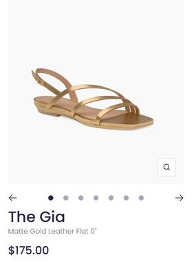 Pashion Footwear The Gia (matte gold) FLAT (no heel) 8.5